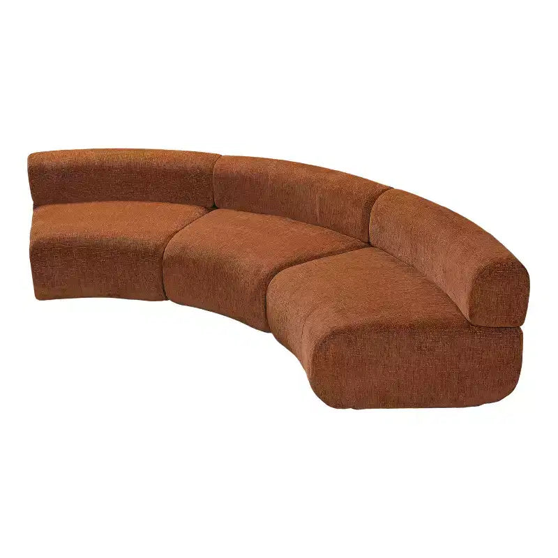 ModernLuxe Modular Sofa Curved Sectional Sofa Compressed Cloud Couch, No Assembly Needed