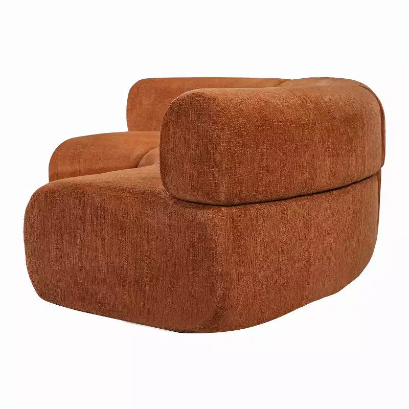 ModernLuxe Modular Sofa Curved Sectional Sofa Compressed Cloud Couch, No Assembly Needed