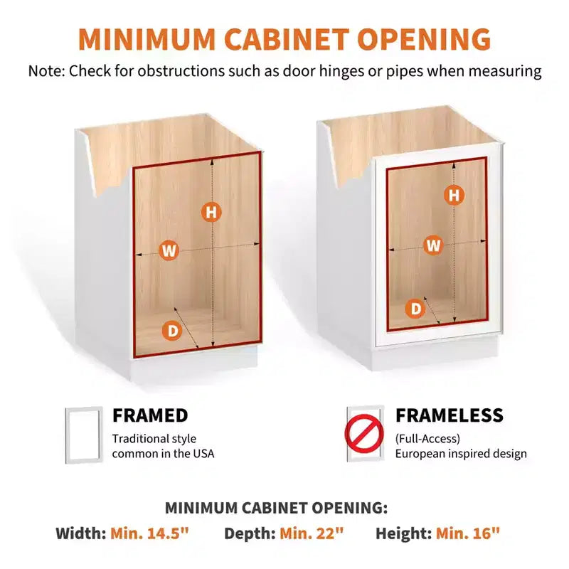 Kitchen Cabinet Pull-Out Basket, Metal Slide Out Drawer with Double Layer Slide Rail, Smooth Sliding Organizer for Pots Pans Spices
