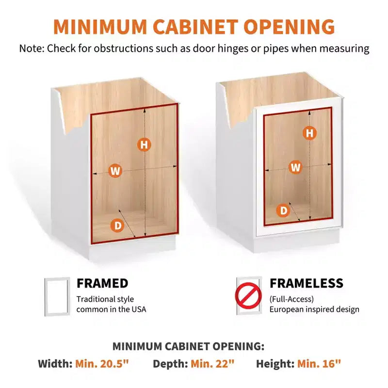 Kitchen Cabinet Pull-Out Basket, Metal Slide Out Drawer with Double Layer Slide Rail, Smooth Sliding Organizer for Pots Pans Spices