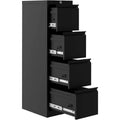 4-Drawer Lockable File Cabinet, Heavy Duty Metal, Vertical Storage for Letter/Legal/A4/F4, Secure Office Organizer for Home Office