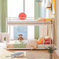 FAMYYT Twin Size Metal Bunk Bed?With Ladder, Safety Guaranteed, Easy Assembly