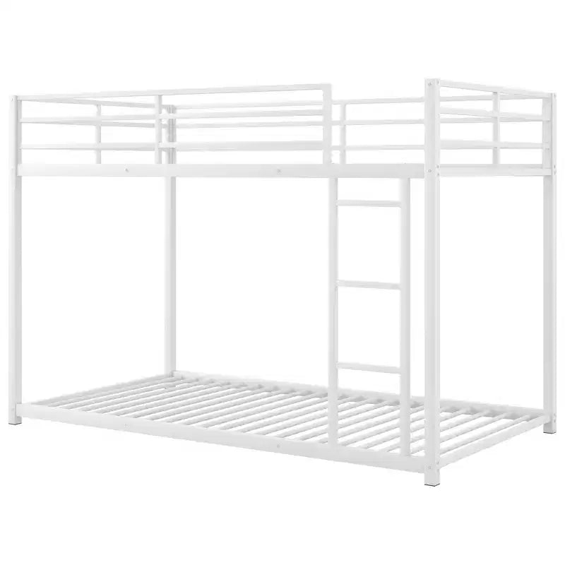 FAMYYT Twin Size Metal Bunk Bed?With Ladder, Safety Guaranteed, Easy Assembly