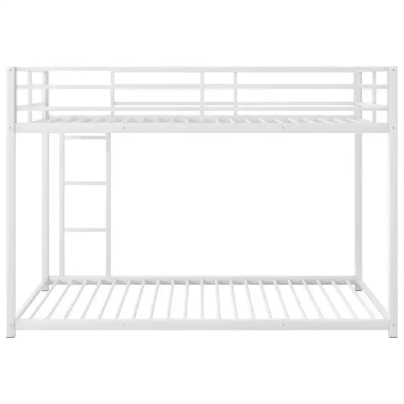 FAMYYT Twin Size Metal Bunk Bed?With Ladder, Safety Guaranteed, Easy Assembly