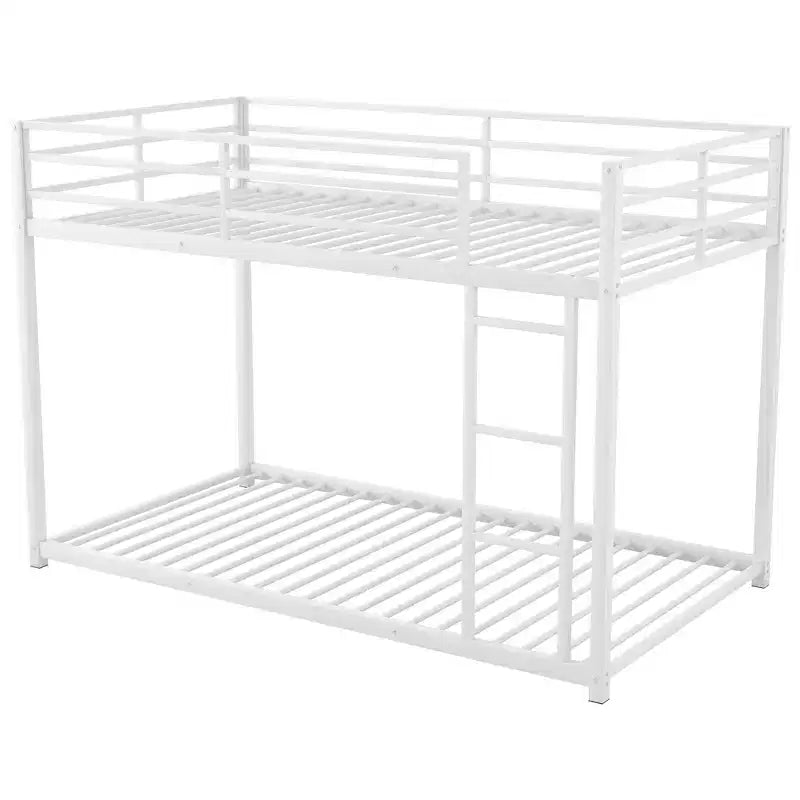FAMYYT Twin Size Metal Bunk Bed?With Ladder, Safety Guaranteed, Easy Assembly