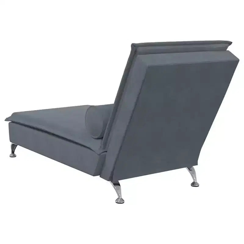 vidaXL Massage Chaise Lounge Dark Grey