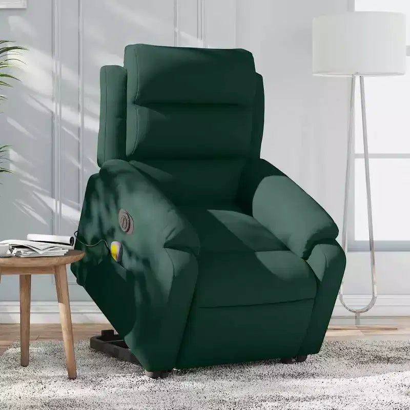 vidaXL Stand Up Massage Recliner Chair Dark gray