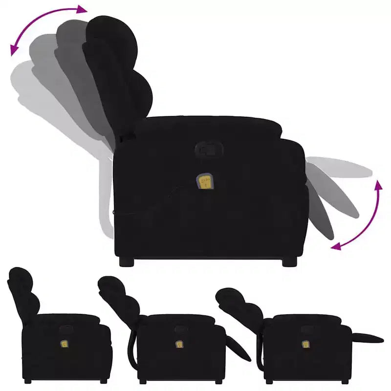 vidaXL Stand Up Massage Recliner Chair Dark gray
