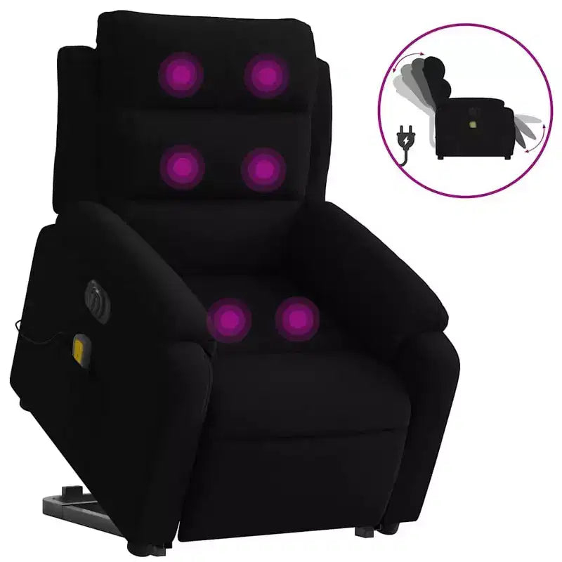 vidaXL Stand Up Massage Recliner Chair Dark gray