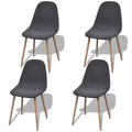 vidaXL Chair Grey Fabric