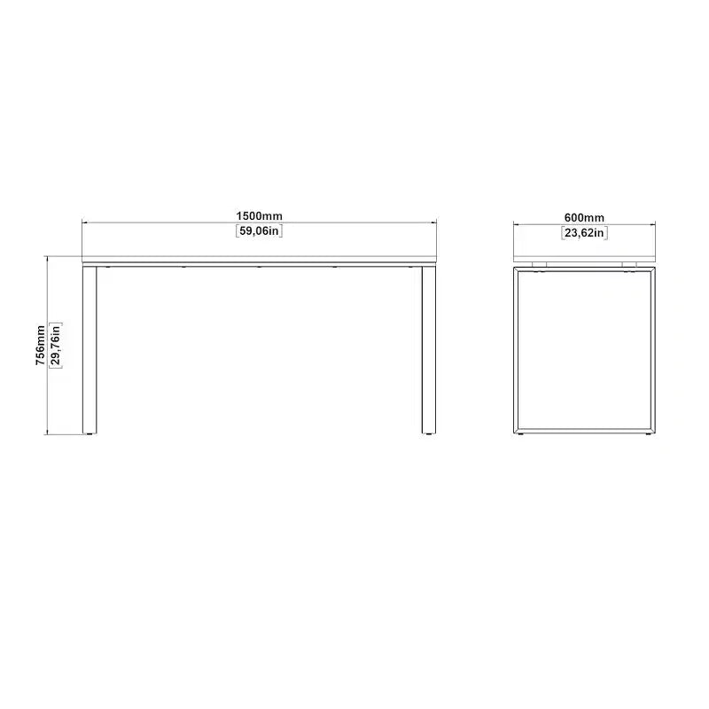 Tvilum, Sign Home Office Writing Office Desk, 59 in.