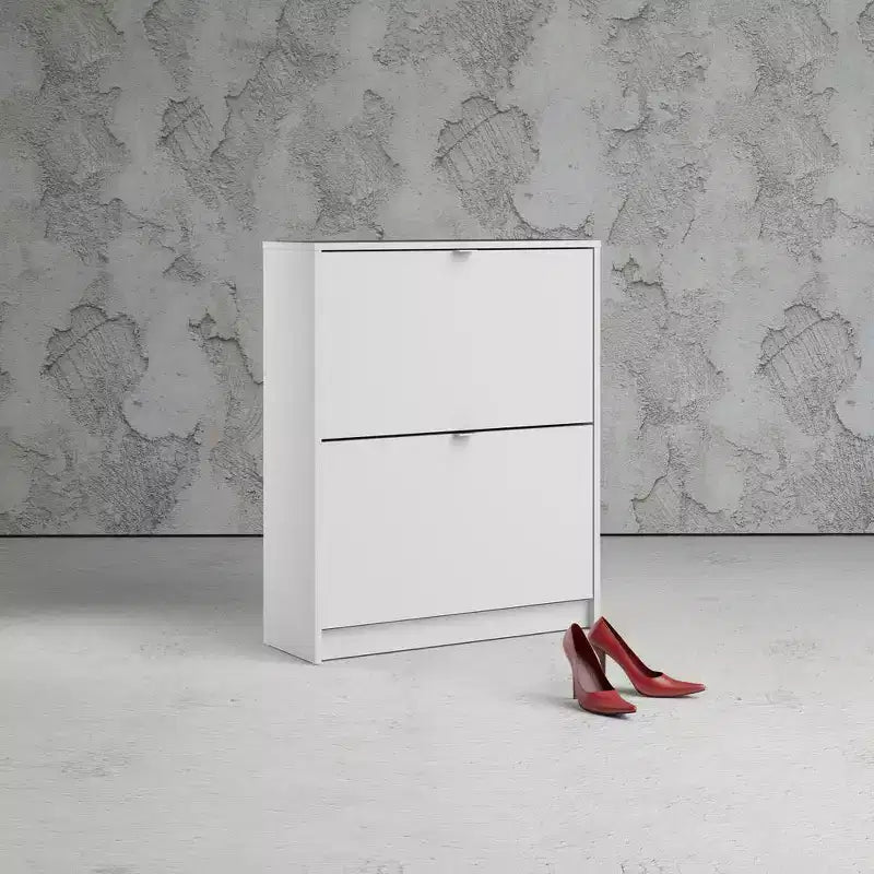 Tvilum, Bright 2 Drawer Shoe Cabinet