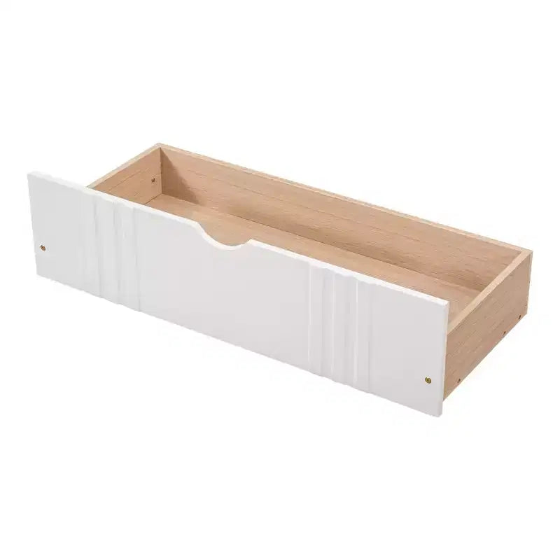 Luxystar Modern Full Size Wood Daybed Bed with 2 Drawers for Living Room and Guest Room,