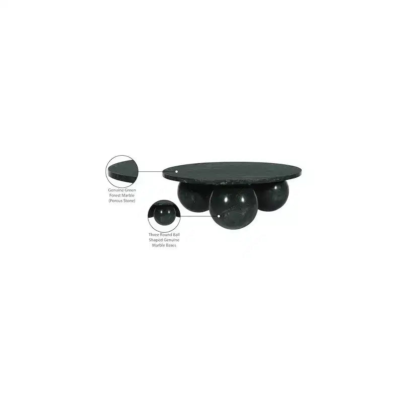 Meridian Furniture Spherical Genuine Marble Coffee Table