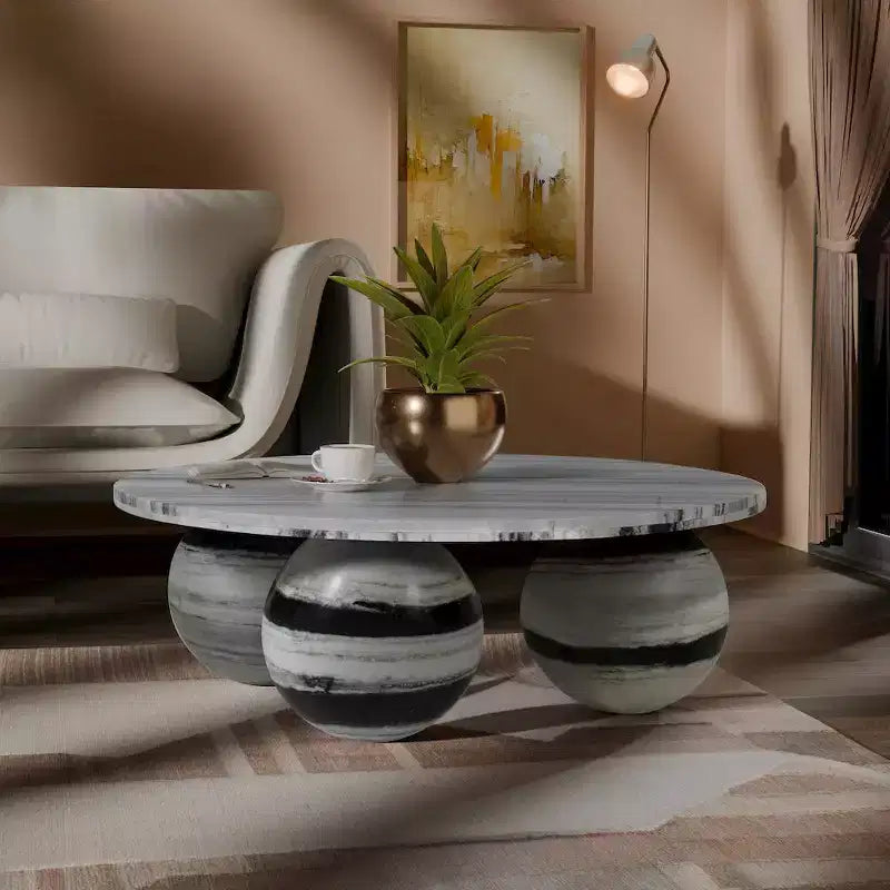 Meridian Furniture Spherical Genuine Marble Coffee Table