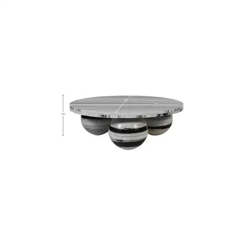 Meridian Furniture Spherical Genuine Marble Coffee Table