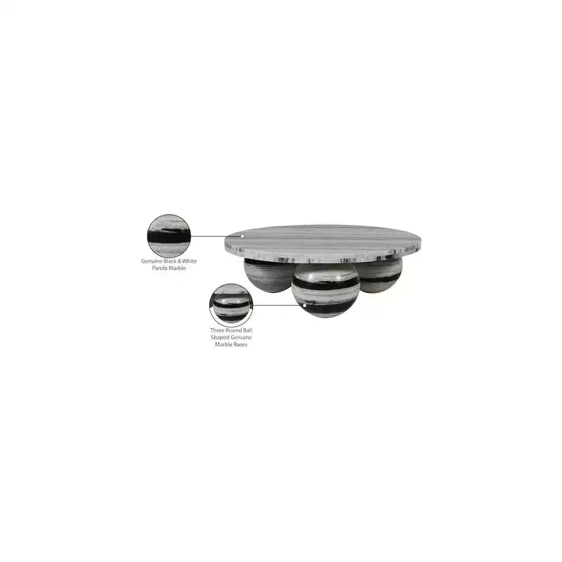 Meridian Furniture Spherical Genuine Marble Coffee Table