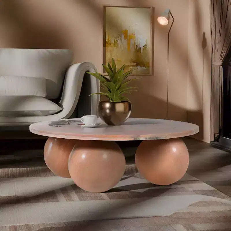 Meridian Furniture Spherical Genuine Marble Coffee Table