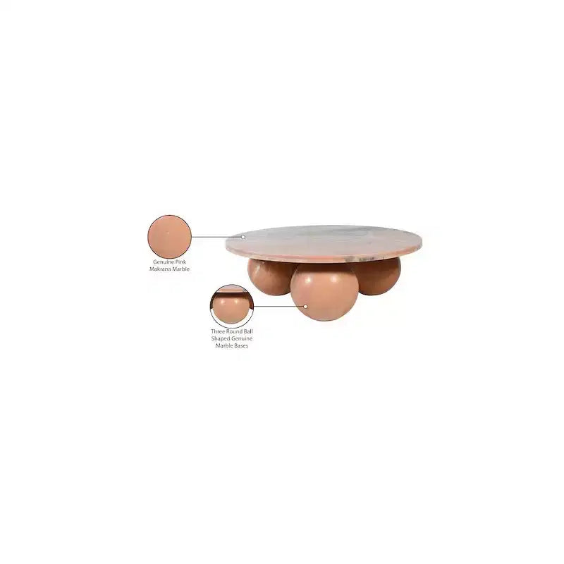 Meridian Furniture Spherical Genuine Marble Coffee Table