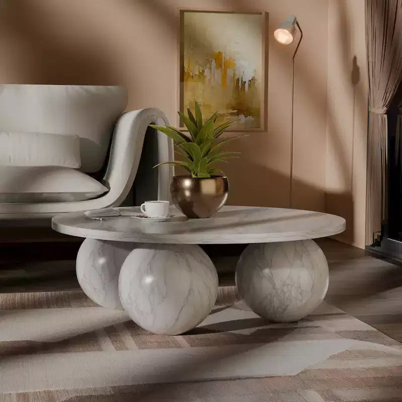 Meridian Furniture Spherical Genuine Marble Coffee Table