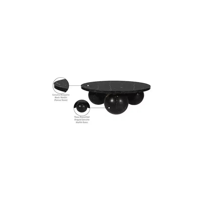Meridian Furniture Spherical Genuine Marble Coffee Table