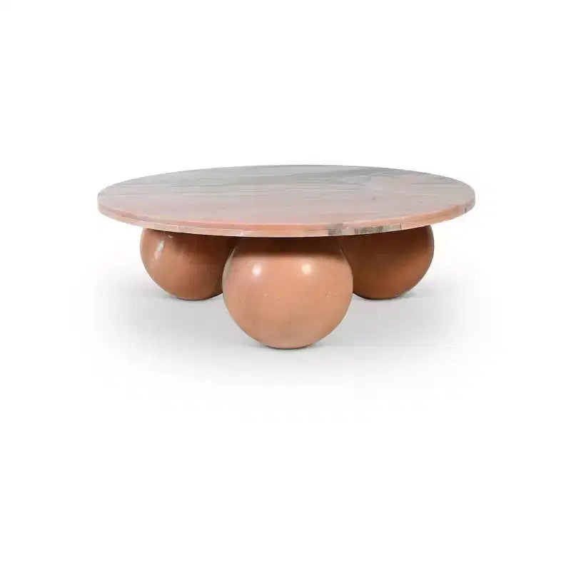 Table basse Meridian Furniture Spherical en marbre véritable