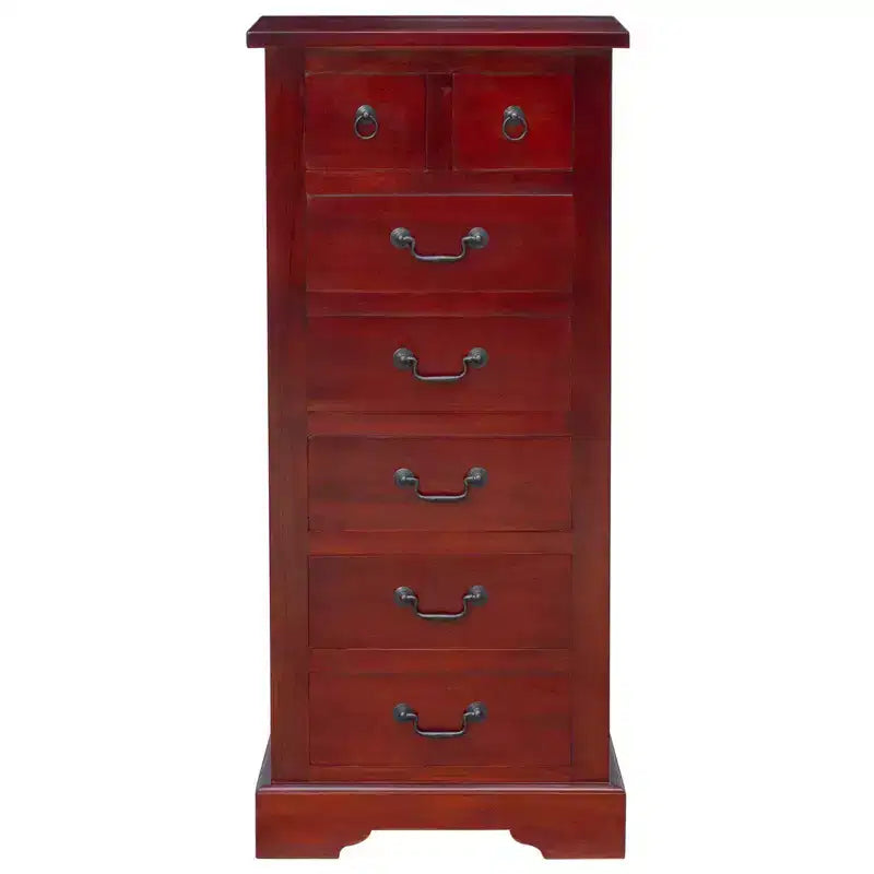 vidaXL Chest of Drawers with Drawer Brown 17.72 x 13.78 x 39.57 in