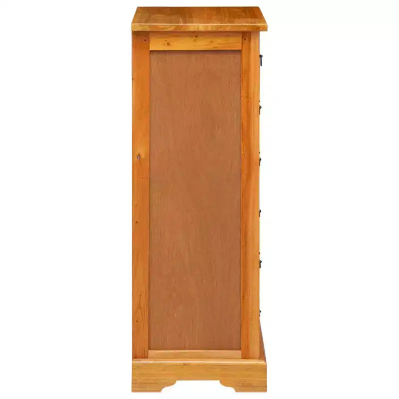 vidaXL Chest of Drawers with Drawer Natural 17.72 x 13.78 x 39.57 in