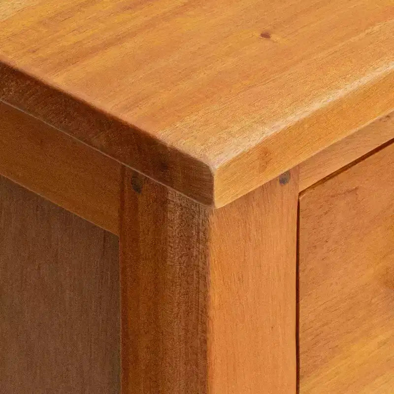 vidaXL Chest of Drawers with Drawer Natural 17.72 x 13.78 x 39.57 in