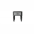 HomeRoots 24 Charcoal And Light Gray Manufactured Wood Square End Table