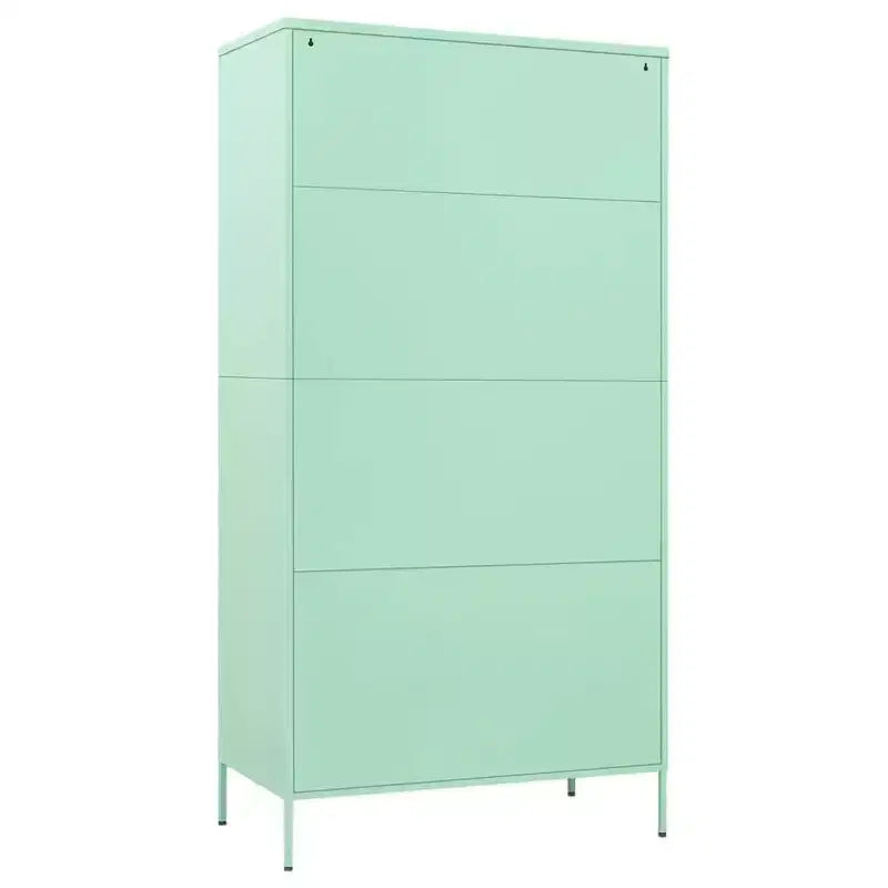 vidaXL Wardrobe Mint Steel 35.4 x 19.7 x 70.9 in Modern Mint Wardrobe