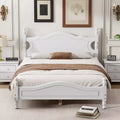 FAMYYT Full Size Wood Platform Bed With Wooden Slat Support, Easy Assembly