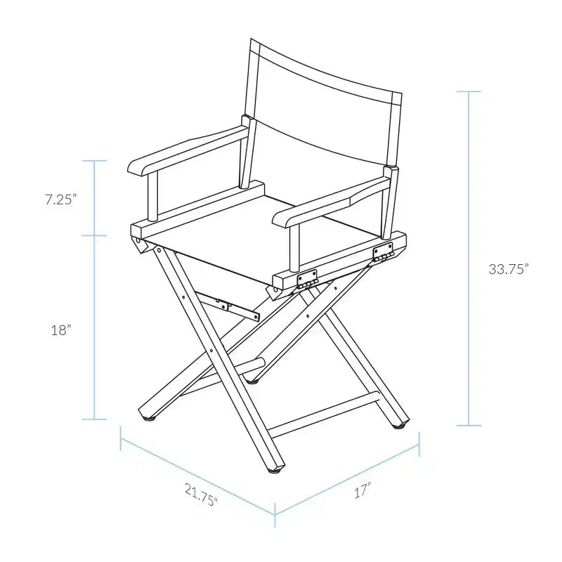 Director's Chair - White Frame