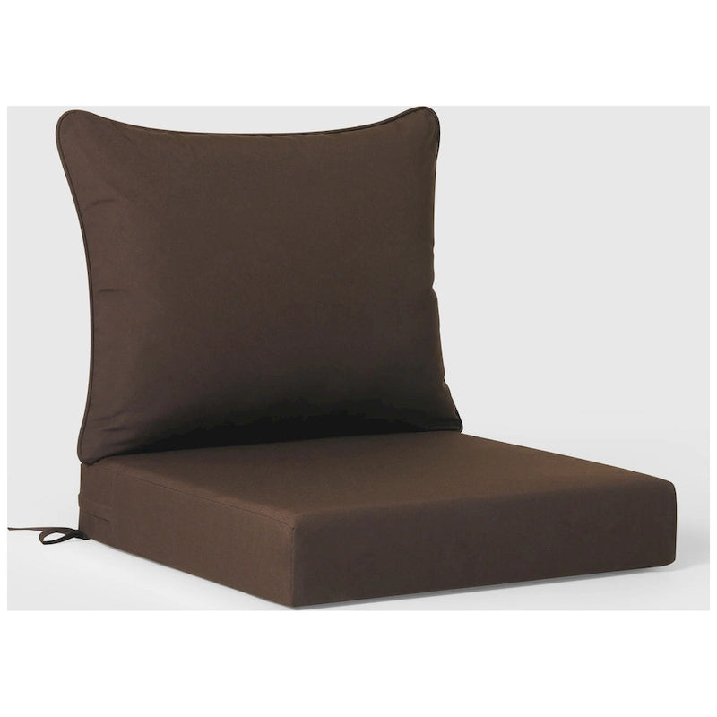 Polytrends Birchwood Canapé d'extérieur 3 places en PEHD aspect bois vieilli résistant aux intempéries, avec coussins (3 pièces)