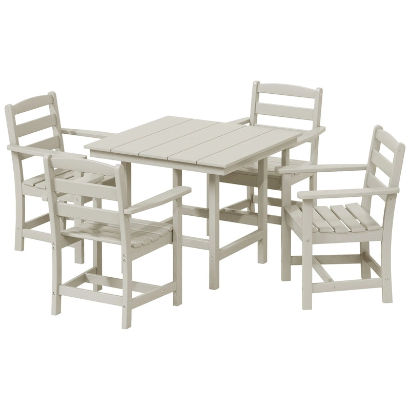 Ensemble de salle à manger 5 pièces avec fauteuils Polytrends Shoreside