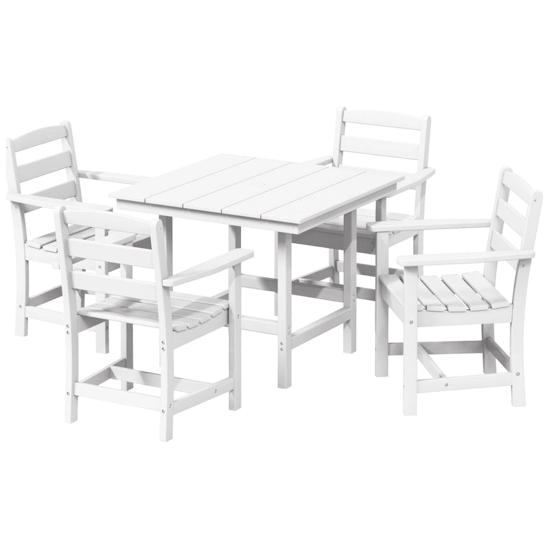 Ensemble de salle à manger 5 pièces avec fauteuils Polytrends Shoreside