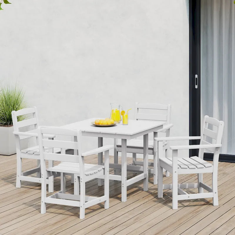 Ensemble de salle à manger 5 pièces avec fauteuils Polytrends Shoreside