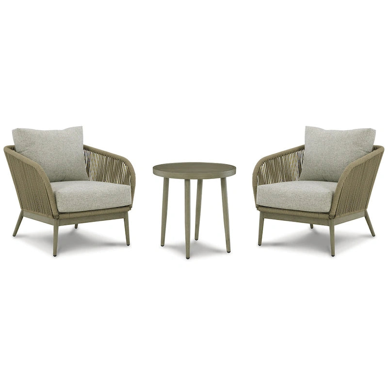 Signature Design by Ashley Swiss Valley Brown/Beige 3-Piece Outdoor Package - 31.13 W x 34.13 D x 31.63 H