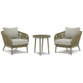 Signature Design by Ashley Swiss Valley Brown/Beige 3-Piece Outdoor Package - 31.13 W x 34.13 D x 31.63 H