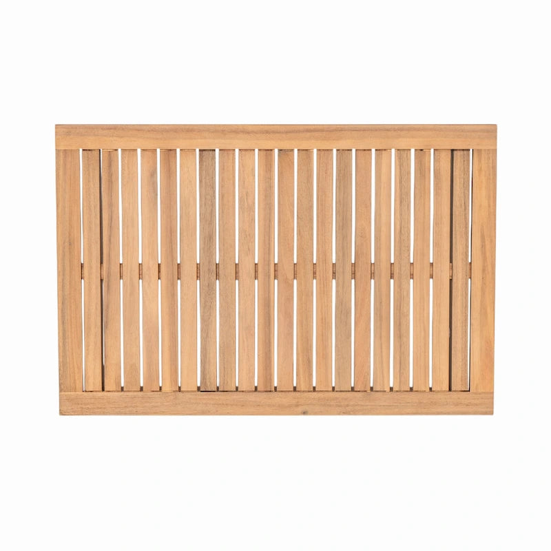 Ensemble de sofa d'extérieur sectionnel 4 pièces en bois d'acacia et corde