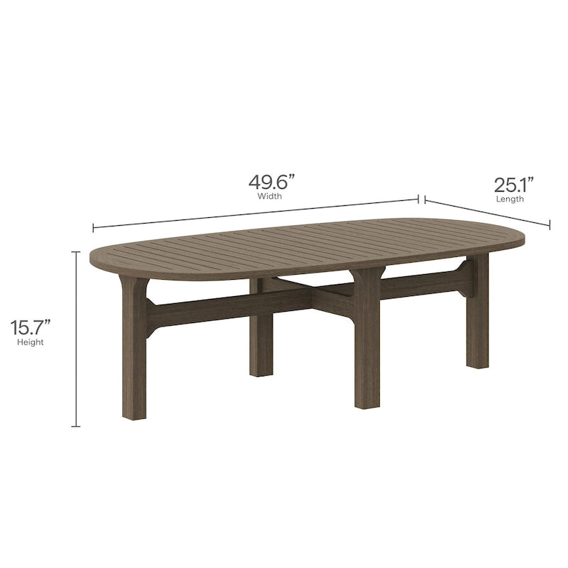 Ensemble de mobilier de patio en bois de teck 4 pièces Saratoga
