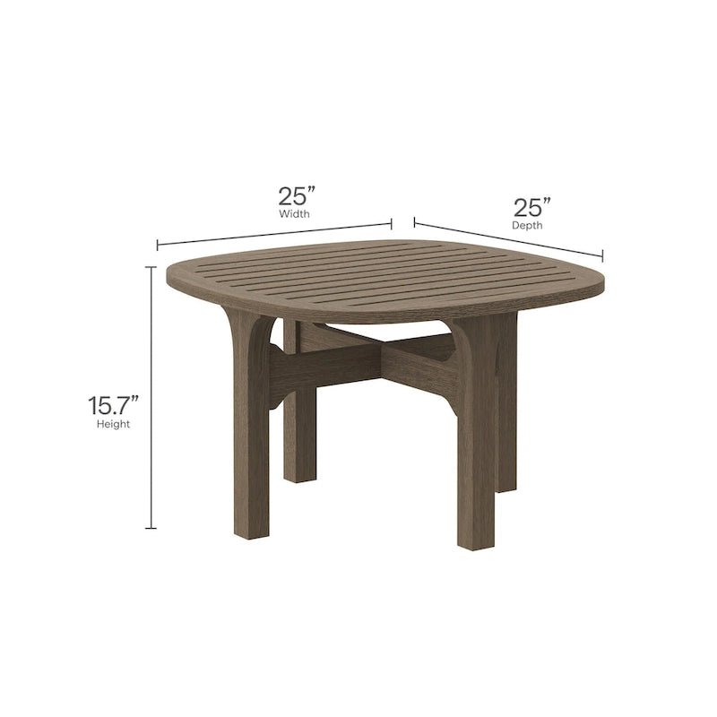 Ensemble de mobilier de patio en bois de teck 4 pièces Saratoga