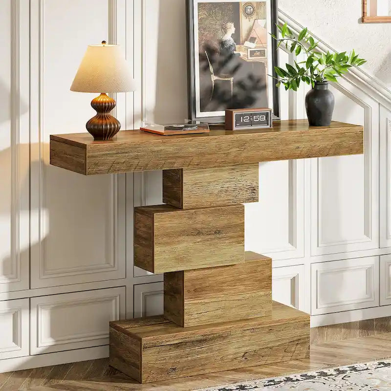 Table console de canapé de ferme en bois de 42,5 pouces pour entrée/couloir