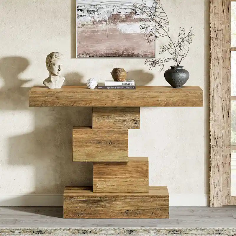 Table console de canapé de ferme en bois de 42,5 pouces pour entrée/couloir
