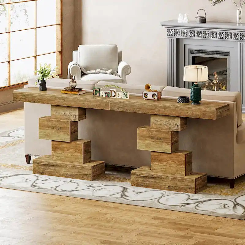 Table console de canapé de ferme en bois de 42,5 pouces pour entrée/couloir