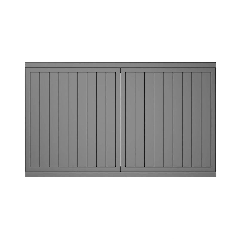 Table à manger d'extérieur rectangulaire en aluminium avec plateau à rallonges pour véranda et jardin