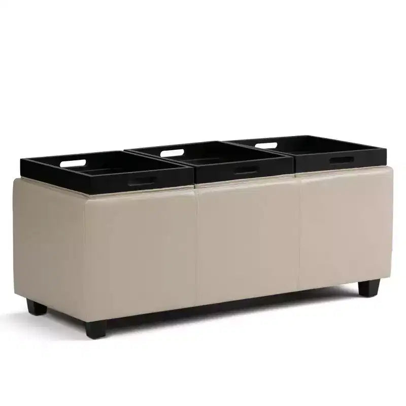 Franklin Storage Ottoman and benches - WyndenHall