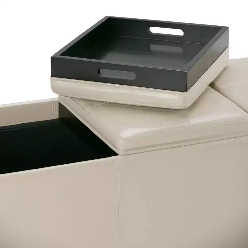 Franklin Storage Ottoman and benches - WyndenHall