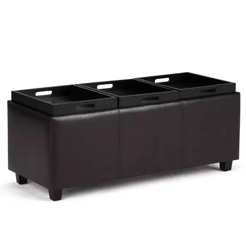 Franklin Storage Ottoman and benches - WyndenHall