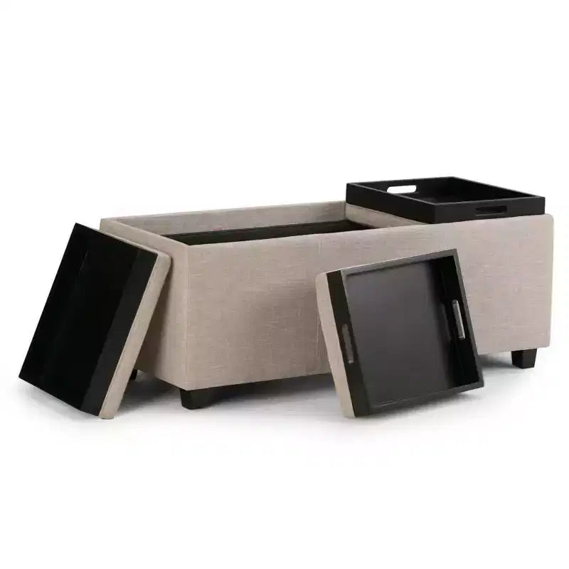 Franklin Storage Ottoman and benches - WyndenHall